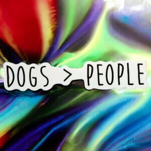 Sticker Dogs Greater Than People Playful Funny Animal Best Friend